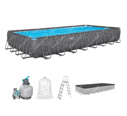 Каркасный прямоугольный бассейн APX-365 Bestway, 956х488х132см (561KJ)