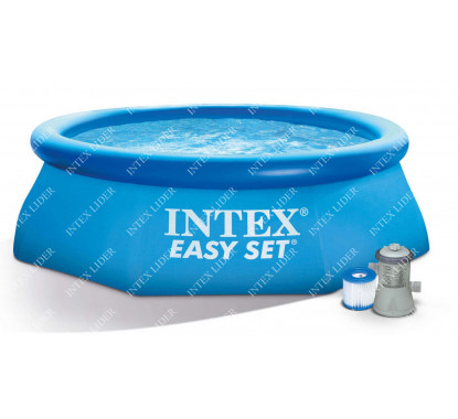 28108 Intex Надувной бассейн 244х61 см + фильтр-насос