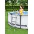 Bestway 56950 Бассейн каркасный Steel Pro MAX, 427 x 107 см, фильтр-насос, лестница, тент